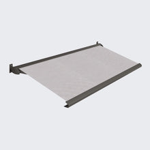Indlæs billede til gallerivisning SOMMERTILBUD/ FrirumMarkise 500x300 cm - Antrasit markise (SL94) med lysgrå rips dug(U409)