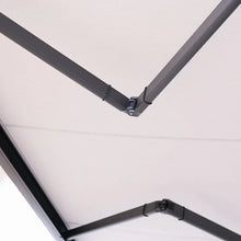 Indlæs billede til gallerivisning SOMMERTILBUD/ FrirumMarkise 500x300 cm - Antrasit markise (SL94) med lysgrå rips dug(U409)