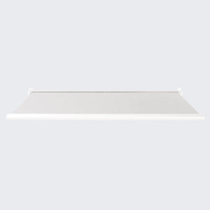 SOMMERTILBUD / FrirumMarkise 400x300 cm - Hvid markise (RAL9016) med lysgrå rips dug(U409))