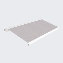 Indlæs billede til gallerivisning SOMMERTILBUD / FrirumMarkise 400x300 cm - Hvid markise (RAL9016) med lysgrå rips dug(U409))
