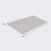 OUTLET TILBUD / FrirumMarkisen - 500x300 cm - Naturelokseret & Grå rips dug (14652)